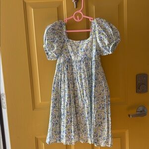 Janie and Jack Blue and Yellow Floral Dress